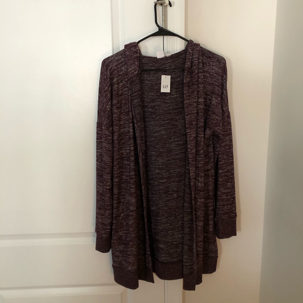 Long hooded sweater